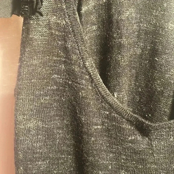 Free people racerback heather grey embellished sleeves day 2 night  mini dress S - Picture 7 of 7